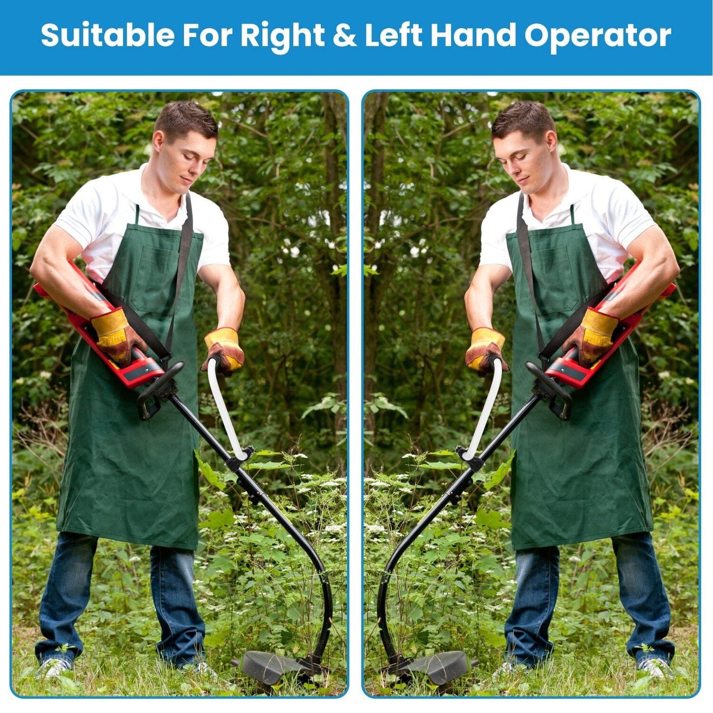 Skorter | Ergonomic Trimmer Handle Grip with Shoulder Strap