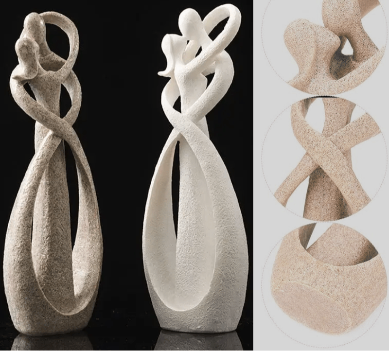 Skorter | Eternal Embrace – Abstract Sculpture for Timeless Love