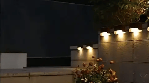 Skorter | Wireless LED Solar Wall Lights - Outdoor Garden Lighting for Pathways & Patios, Energy-Efficient & Weather-Resistant