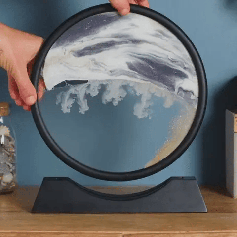 Skorter | Royaleva Moving Sand Art Sculpture - LED Calming Desk Decoration