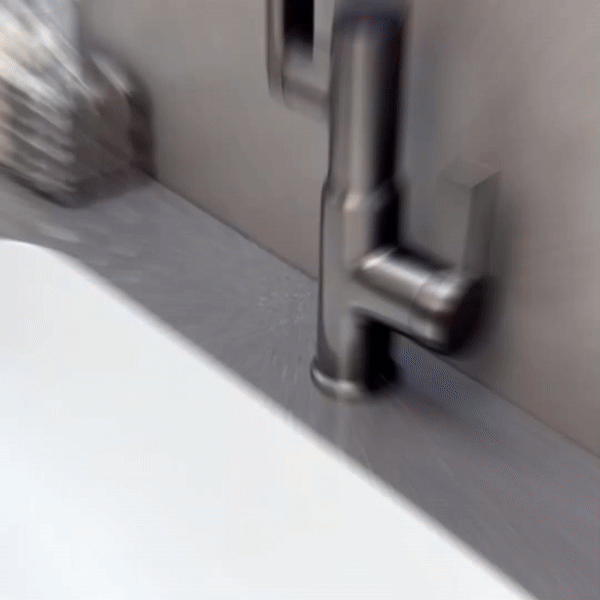 Skorter | LustraFlow 360° Smart Fixture | Modern Kitchen and Bath Mixer with LED Temperature Display