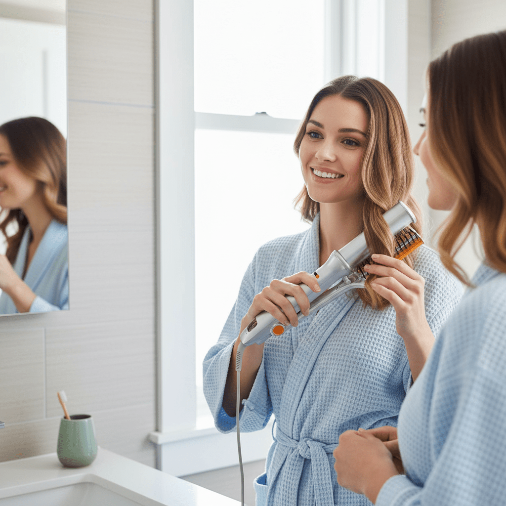 Skorter | 2-in-1 Rotating Hair Brush for Styling and Smoothing