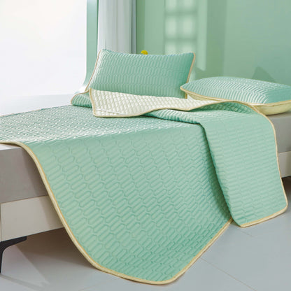 Skorter | Cool Latex Mat - 2/3 pieces summer cool latex mat set for bedroom or dorm room, Breathable and Foldable