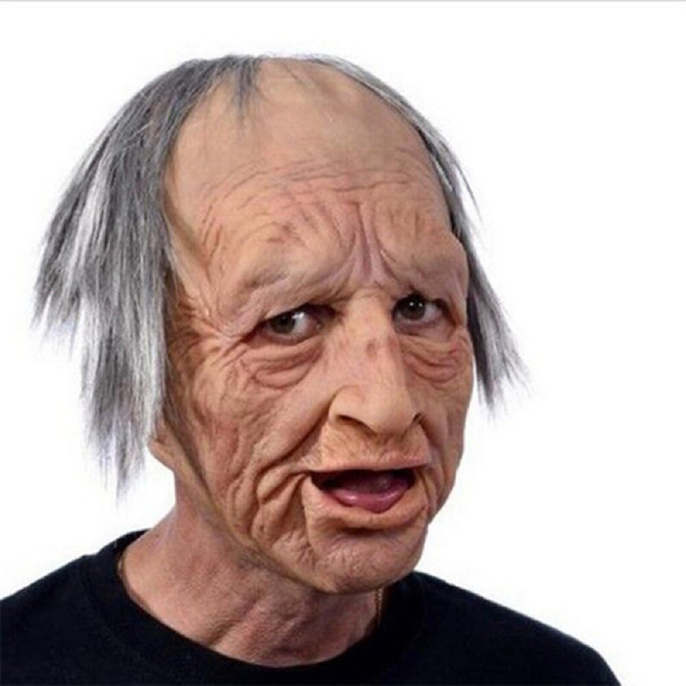Skorter | Creepy Old Man Mask – Realistic Latex Halloween Mask for Adults