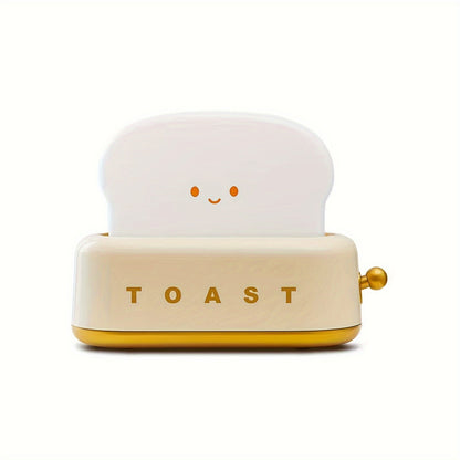 Skorter | LumiToast - Sweet USB Rechargeable LED Toaster Table Lamp, 3000K Warm Light