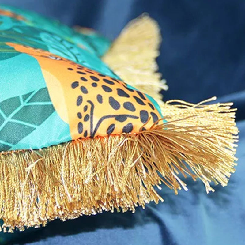 Skorter | Animal Pattern Tassel Sofa Pillowcase