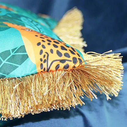 Skorter | Animal Pattern Tassel Sofa Pillowcase