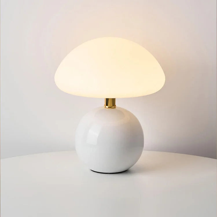 Skorter | Shaped Table Lamp – Elegant French Cream Lamp for a Cozy Bedroom