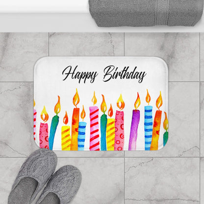 Skorter | Birthday Candles Bath Mat Decor Rug