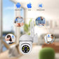 Skørter | 2.4Ghz & 5G Security Camera, 1080P Wireless Security Cameras Outdoor, 360 Degrees Outdoor Surveillance Cameras for Home Security with Motion Detection, 2-Way Audio