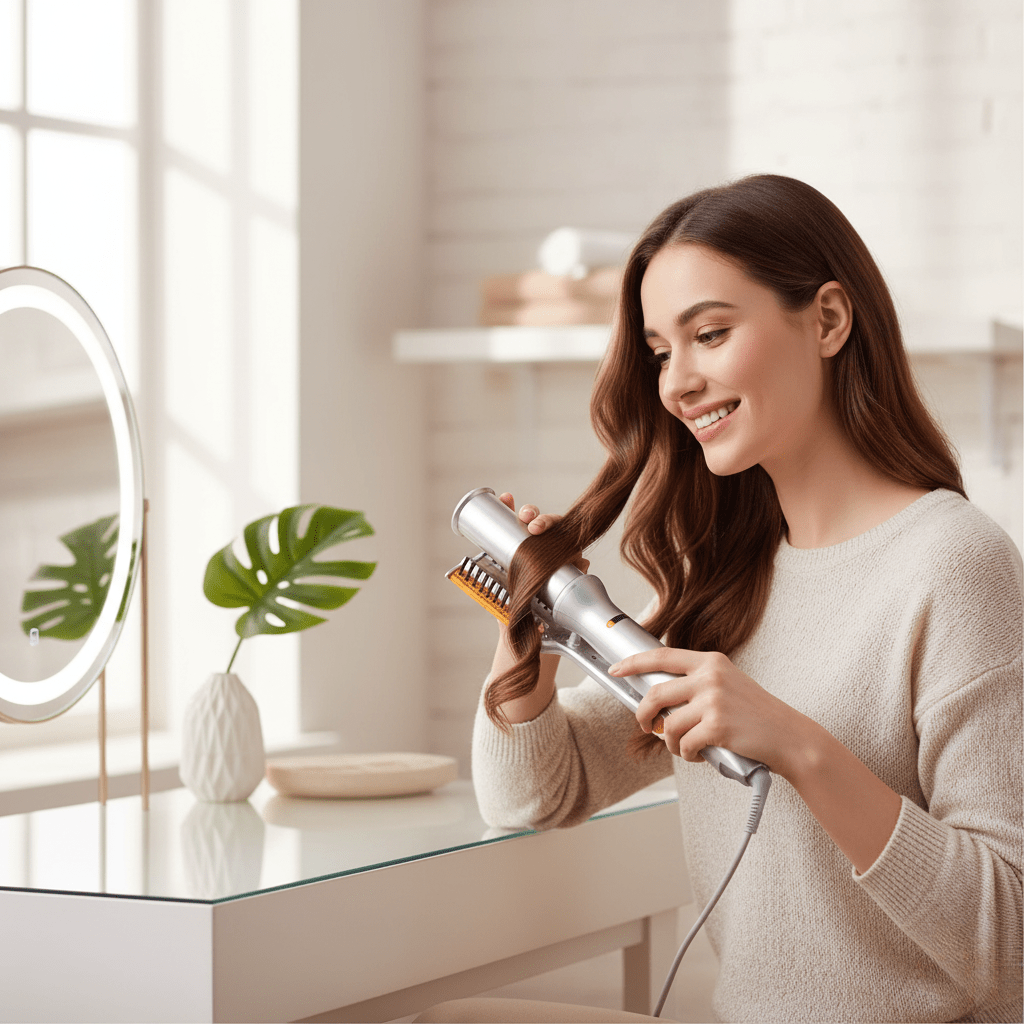 Skorter | 2-in-1 Rotating Hair Brush for Styling and Smoothing