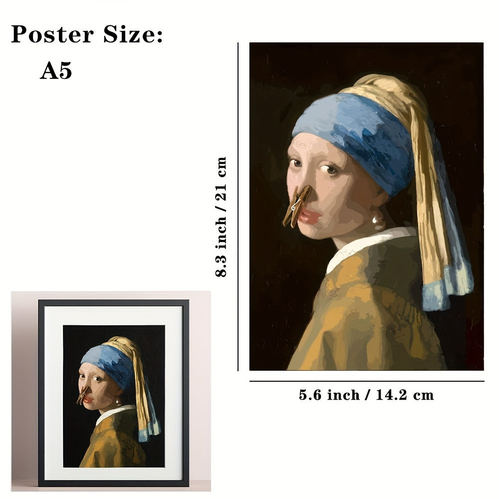 Skorter | 1pcs Large Size, Fun Bathroom Wall Poster - Waterproof, No Frames Included, 15.7"x11.4" (40x29cm)