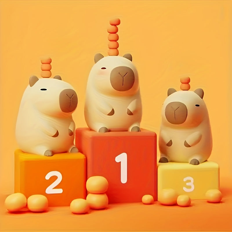 Skorter | CapyGlow - Cute Capybara Night Light with USB Rechargeable Silicone Lamp
