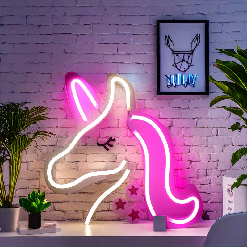 Skorter | NeonMagic - Pink Mythical Creature LED Wall Lamp