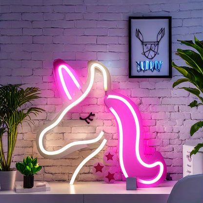 Skorter | NeonMagic - Pink Mythical Creature LED Wall Lamp