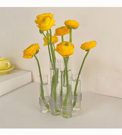 Skorter | Flexible Flower Vases with Hinges | Modern Glass Tube Vase