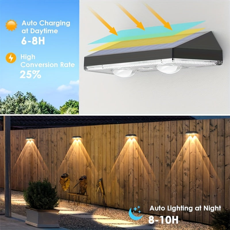 Skorter | SolarShine - 2 Piece Solar Wall Lamps with Color Change and Warm Light