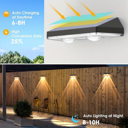 Skorter | SolarShine - 2 Piece Solar Wall Lamps with Color Change and Warm Light