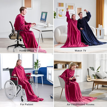 Skorter | Stay warm and cozy with this portable fleece blanket!