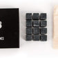 Skørter | Premium Whiskey Stones Gift Set with 12 Pcs Stones and Bag. Whiskey, Bourbon, Cognac, Scotch, Gin, Wine Drink. Marble Reusable Ice Cubes. Birthday Gift for Whiskey Lovers.… (Dark Grey)