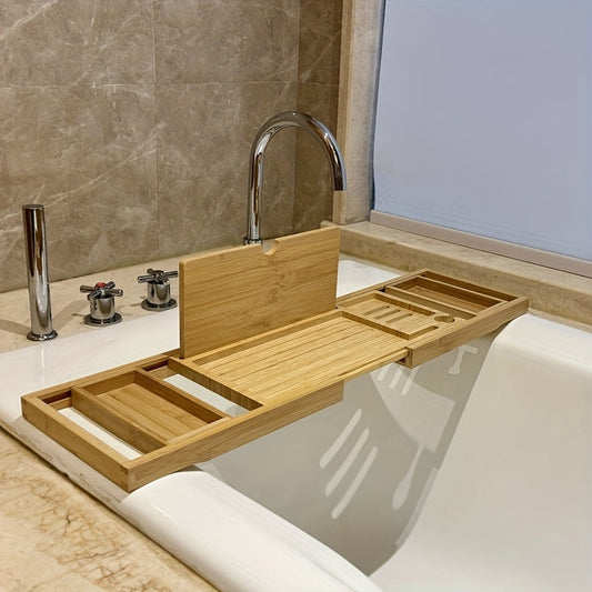 Skorter | Bamboo Bathtub Tray - For Ultimate Relaxation