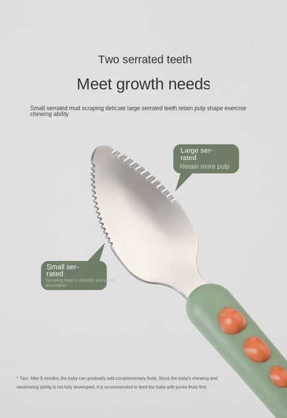 Skorter | Baby Double Head Scraping Fruit Spoon
