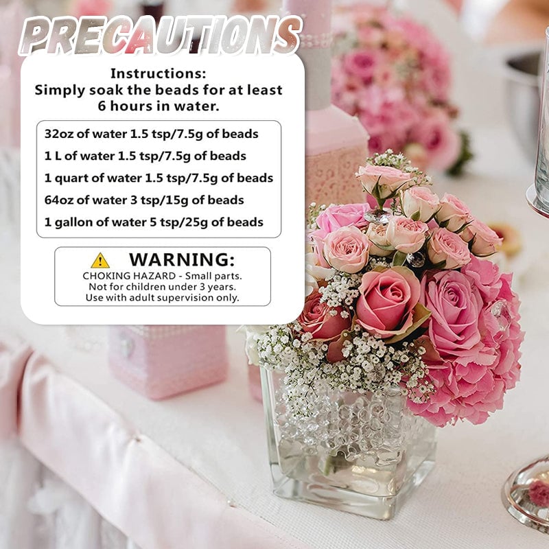 Skorter | 2250 Pieces 17-20mm Crystal Soil Water Bead Gel