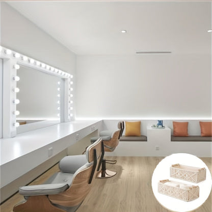 Skorter | Boho Storage Basket – Handmade Woven Organizer for Bathroom, Bedroom, and Living Room