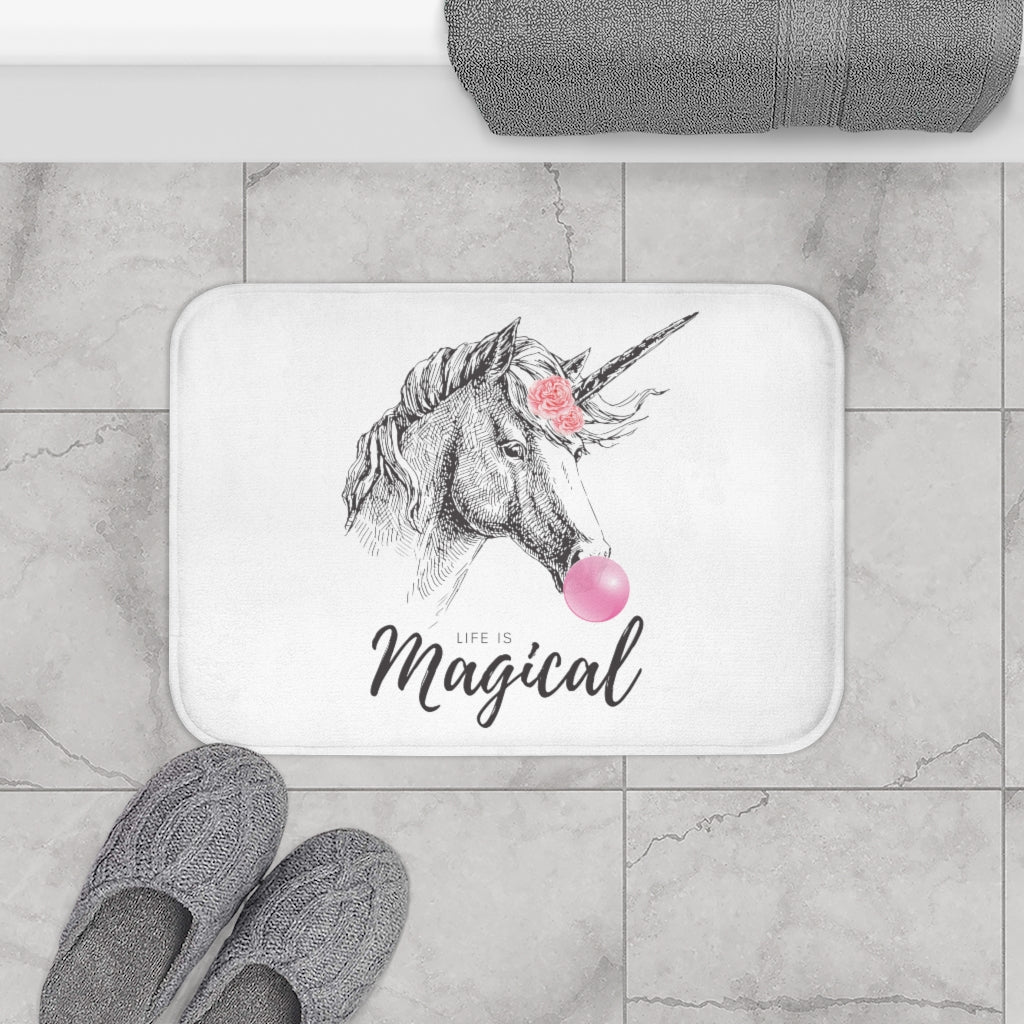 Skorter | Bubble Gum Life is Magical Bath Mat