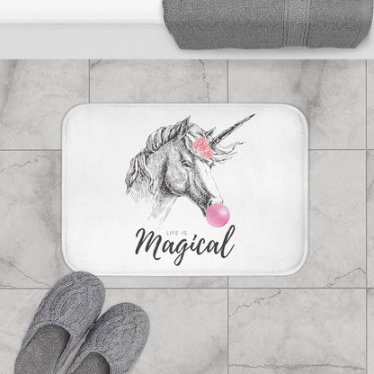 Skorter | Bubble Gum Life is Magical Bath Mat