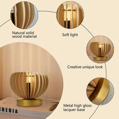 Skorter | LightPumpkin - Modern Pumpkin-shaped Table Lamp with USB Connection