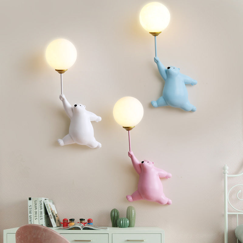 Skorter | Teddy LED Wall Lamp White/Blue/Pink