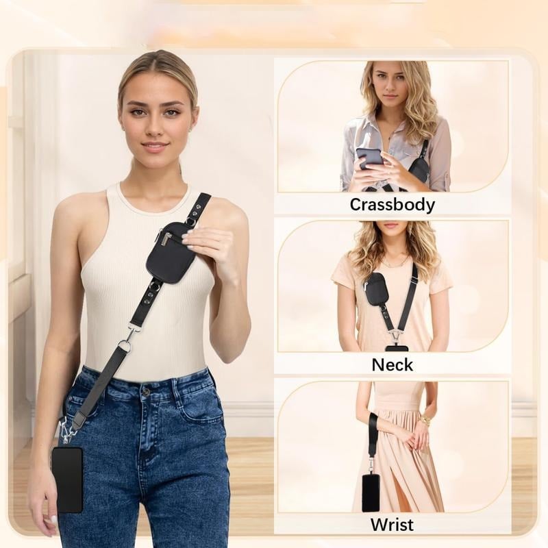 Skorter | Adjustable Phone Lanyard Crossbody Strap with Wallet