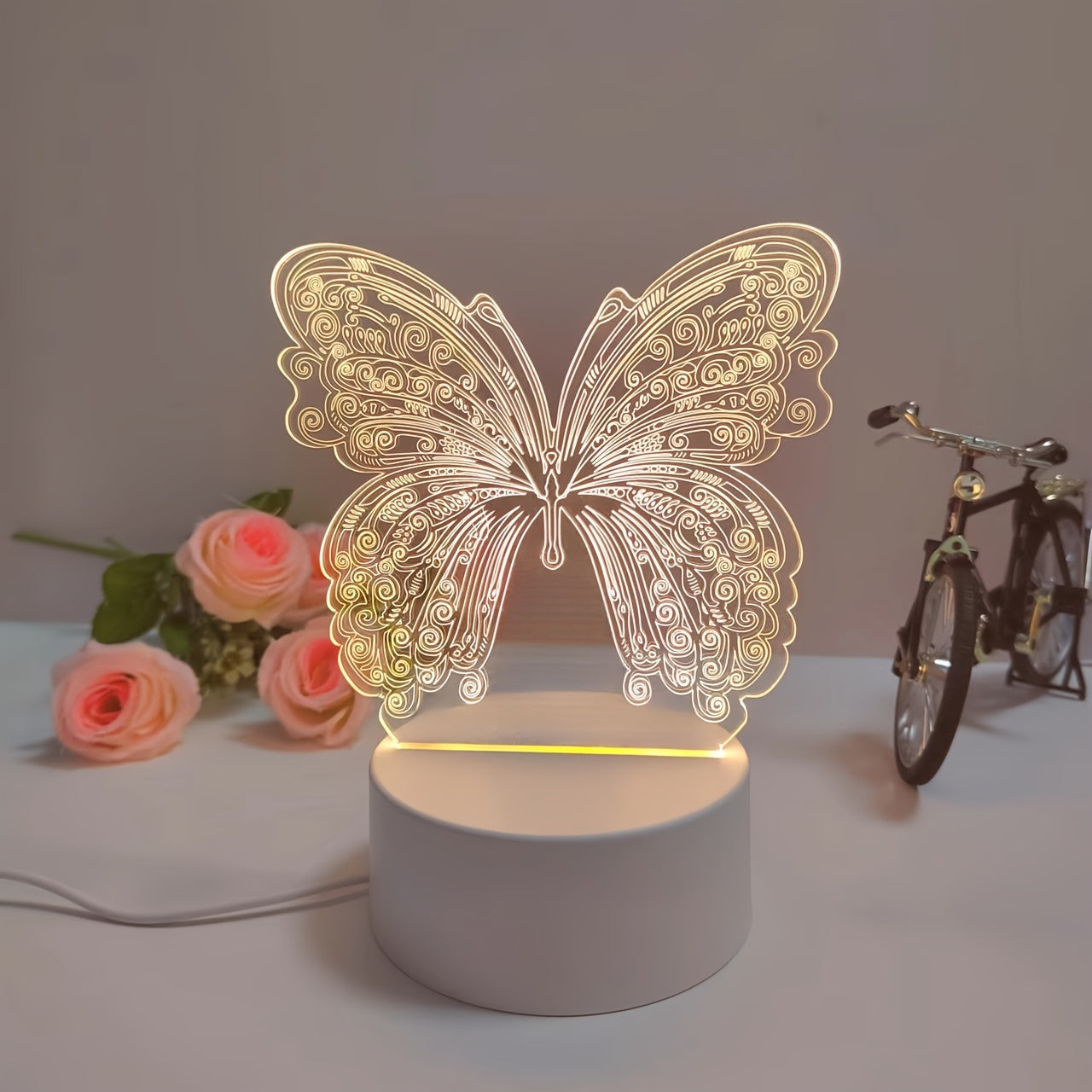 Skorter | ButterflyGlow - 3D LED Night Light with Geometric Design