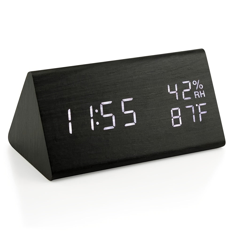 Skorter | NatureClock - Wooden clock with temperature and humidity display