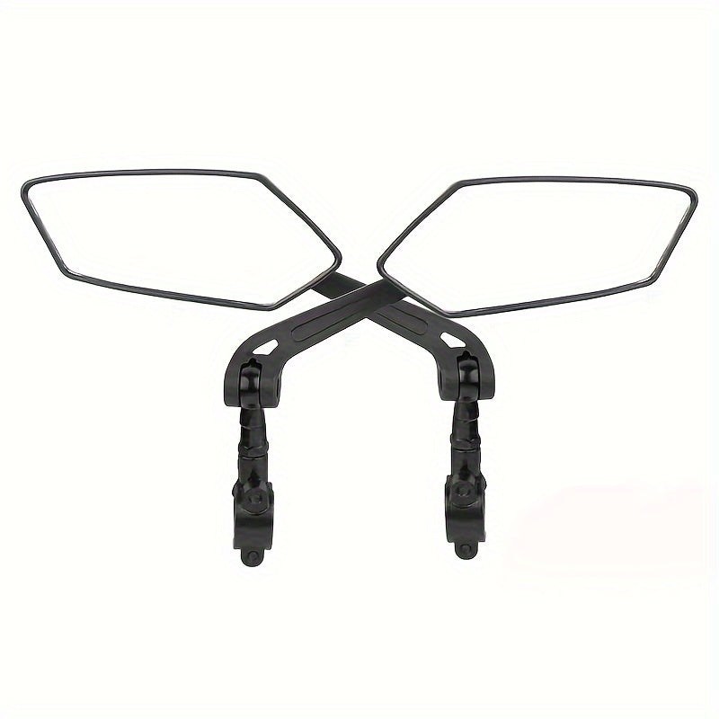 Skorter | 2-Pack 360° Rotatable Bike Mirrors – Universal Fit, Wide View, Durable ABS Construction, Flat Lens