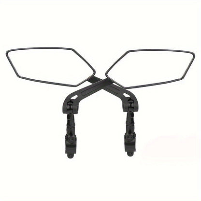 Skorter | 2-Pack 360° Rotatable Bike Mirrors – Universal Fit, Wide View, Durable ABS Construction, Flat Lens