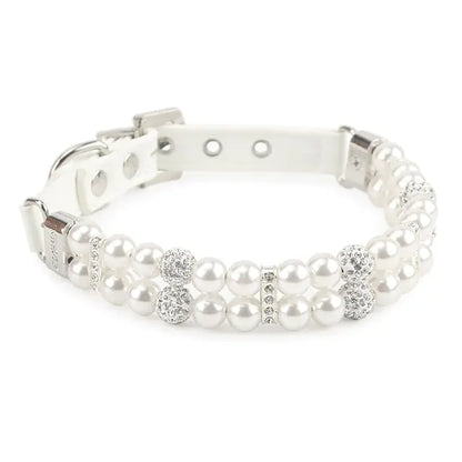 Skorter | Artificial Pearls & Rhinestone Necklace for Dogs