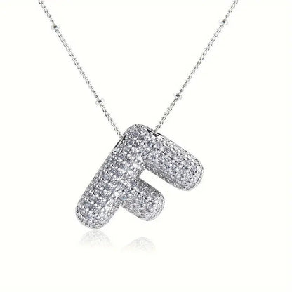 Skorter | Alphabet-Diamond-Pendant-Necklace