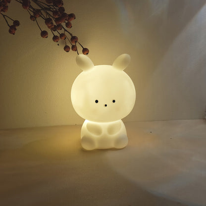 Skorter | BunnyBright - Large Head Rabbit LED Table Lamp with Battery Operation and Anime Design