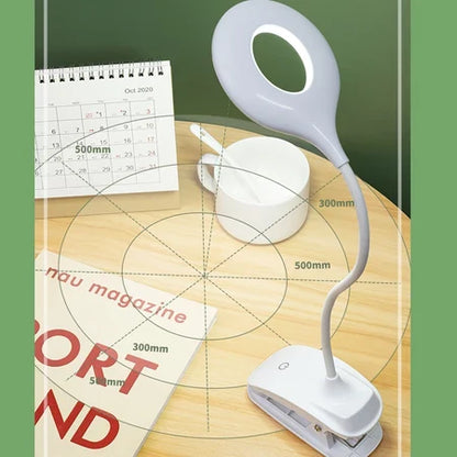 Skorter | Rechargeable LED Table Lamp with Clip – Adjustable Desk Light for Home Office and Study