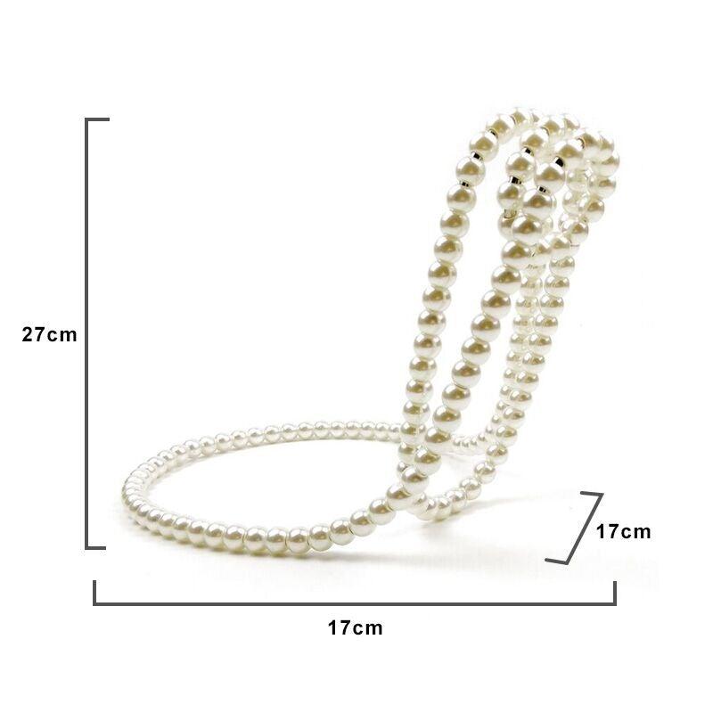 Skorter | Elegant Pearl Bottle Holder - Hanging Wine Bottle Holder Rack