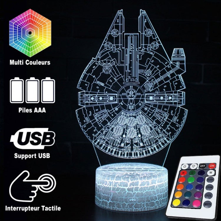 Skorter | 3D Lamp Star Wars Millennium Falcon
