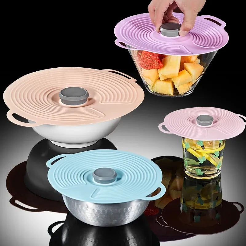 Skorter | Airtight Suction Cup Silicone Bowl Lid