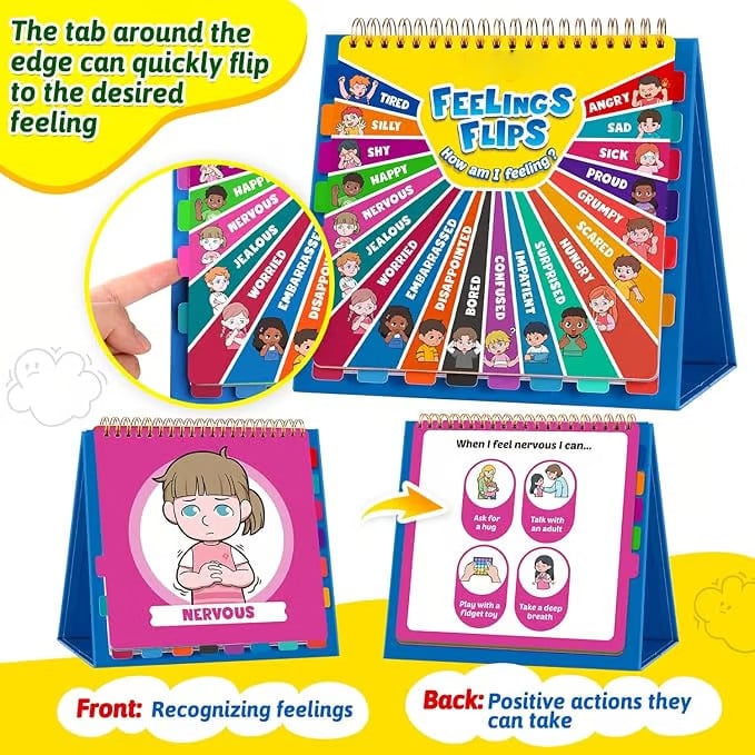 Skorter |  Children's Feelings and Emotions Book – A Fun Flipbook for Emotional Awareness!
