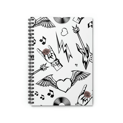Skorter | and Roses Spiral Notebook