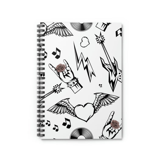 Skorter | and Roses Spiral Notebook
