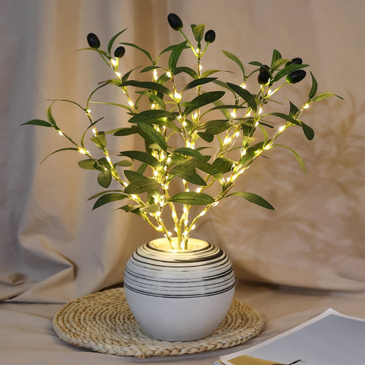 Skorter | LumiTak - Olive branch LED table lamp Decorative