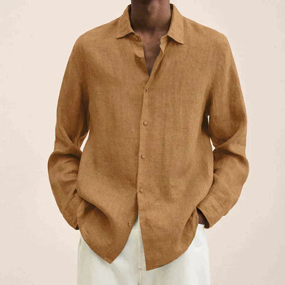 Skorter | Linen Long Sleeve Shirt for Men