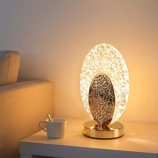 Skorter | Modern & Luxury Peacock Table Lamp - CrystalGlow
